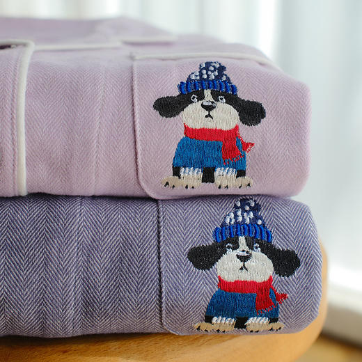 2025秋新款！情侣款纯棉磨毛家居服套装 全棉长袖男士秋季可外出新款情侣睡衣冬天 商品图1