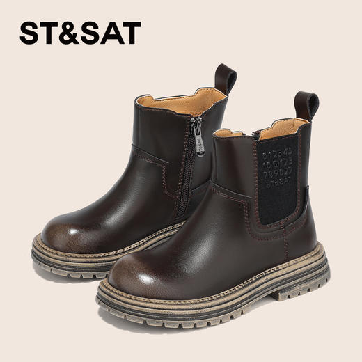 【童鞋】星期六英伦复古女童烟筒靴SSD3192U47 商品图11