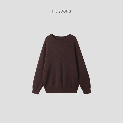 THESOONG|100%进口澳大利亚绵羊毛圆领毛衣HWMY7890 商品图0