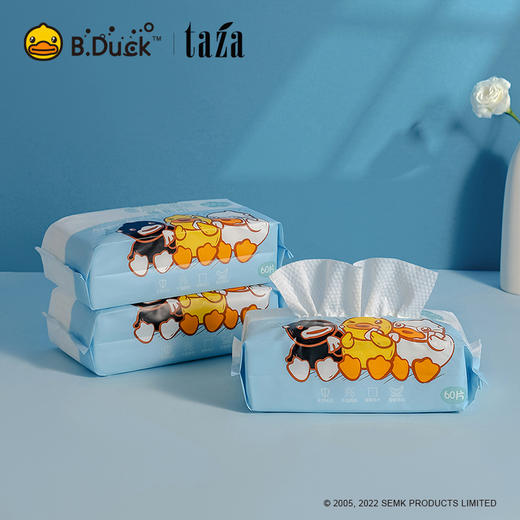 小黄鸭 抽式洗脸巾60抽*3包 商品图4