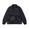 T633SDSA男士秋冬新款痞帅男装简约撞色条纹polo领长袖卫衣百搭宽松 商品缩略图1