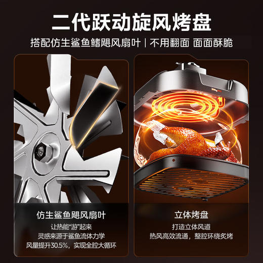 美的（Midea）空气炸锅家用 可视大视窗免翻面 金属内腔 蒸汽嫩炸 实用大容量5L 多功能三档控风烘烤 MF-KZC5089 商品图3