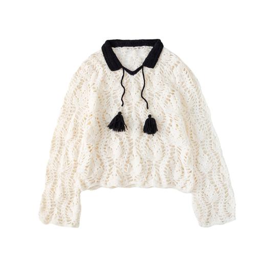 苏苏姐家繁叶上衣手工diy编织钩针毛线团自制衣服打发时间材料包 商品图4