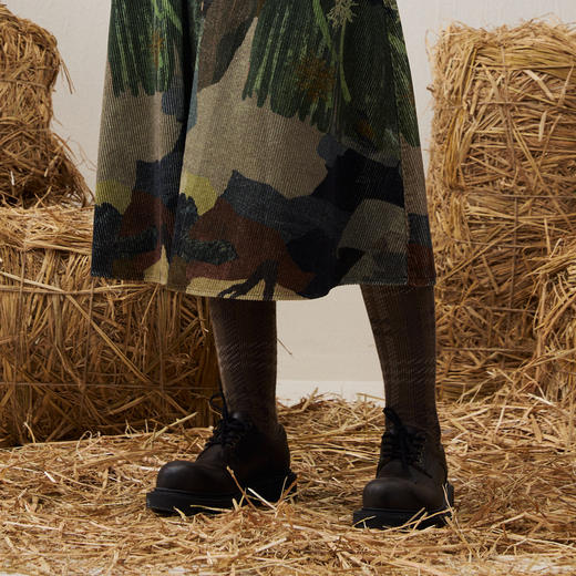 谜底小腿袜2025冬季新品复古学院感格纹明暗交织袜子女254MQ1960 商品图1