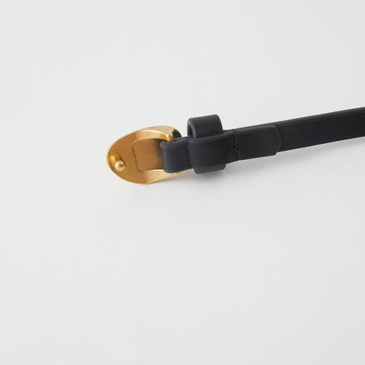 谜底牛皮革细腰带2025冬季新品异形扣头复古百搭皮带女254MQ1956 商品图3