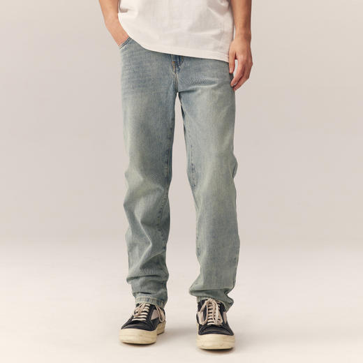 CHINISM CH做旧水洗复古牛仔裤男直筒美式秋季新款男士休闲长裤 商品图1