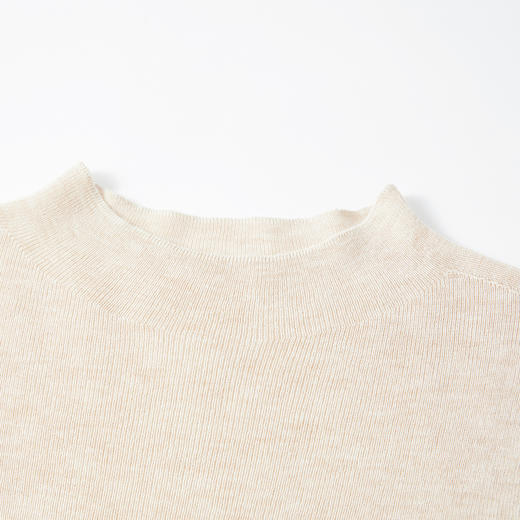 谜底套头针织衫长袖2025冬季新品半高领修身百搭毛衣女254MZ1917 商品图3