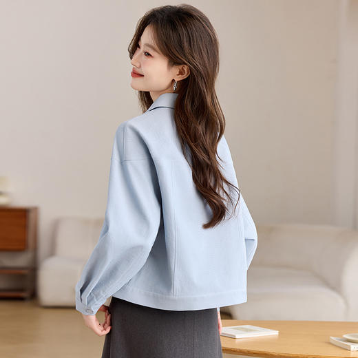 CS54-6671开春穿搭棒球服女士短外套春装女款2025年新款百搭小个子夹克上衣 商品图2