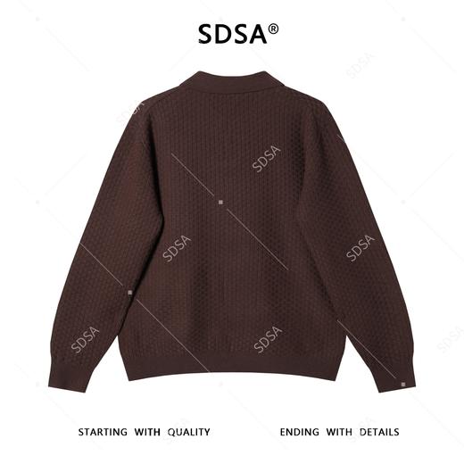 2016SDSA男士秋冬新款痞帅男装复古格纹海鸥领设计针织衫百搭时尚毛衣 商品图5