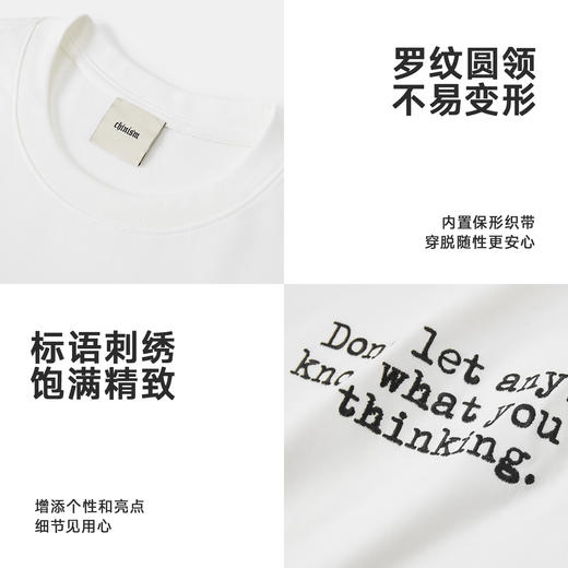 【凉感】CHINISM赤尘 标语刺绣短袖T恤男2025夏季男士速干半袖 商品图4
