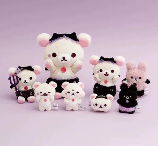 日本SAN-X轻松小熊限定恶魔熊妹恶魔小兔玩偶挂件 商品图1
