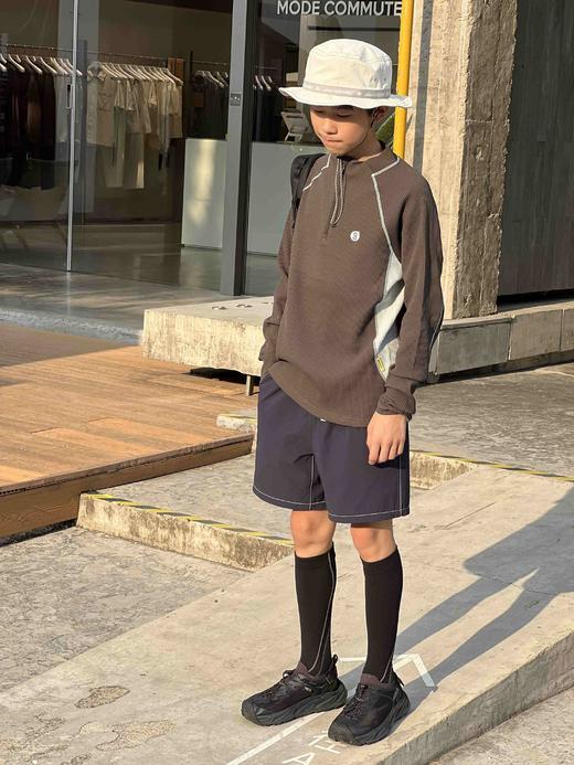 换季刚需！2825法拉利红华夫格外套！儿童亲子半拉链外套！ 商品图2