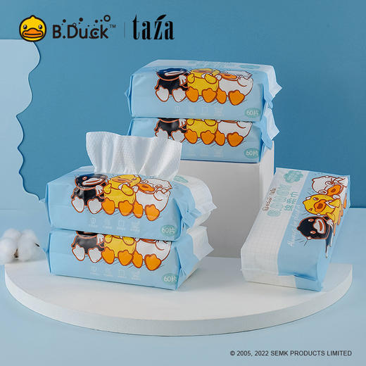 小黄鸭 抽式洗脸巾60抽*3包 商品图0