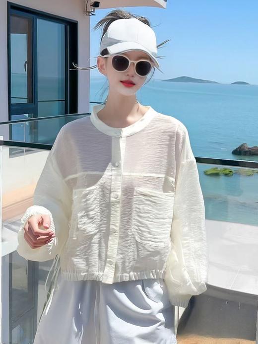 【秋新品】古泥品牌7575提花面料防晒外套-喜出 商品图0