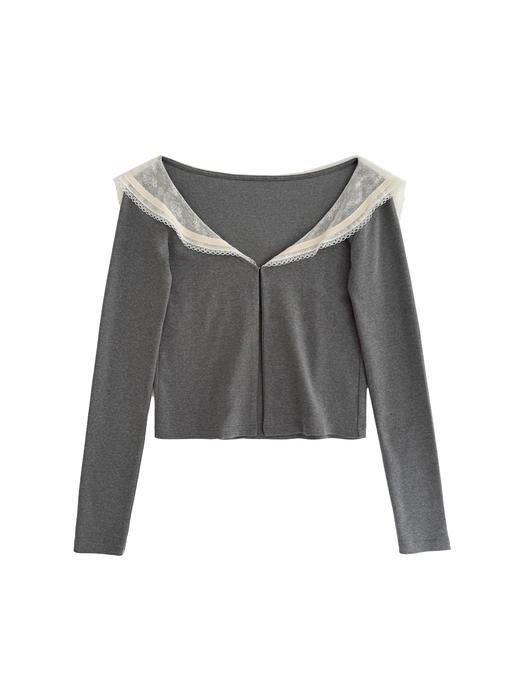 Kaiy Xiao 魔法航海系列 蕾丝海军领开衫（包括蝴蝶结） 商品图7