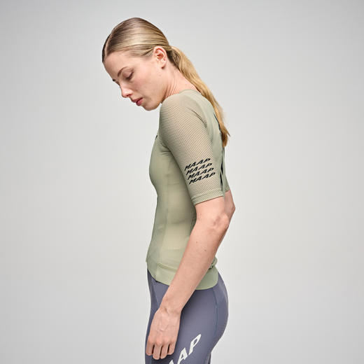 MAAP 女士 Emerge Jersey 流沙绿 短袖骑行服 商品图2