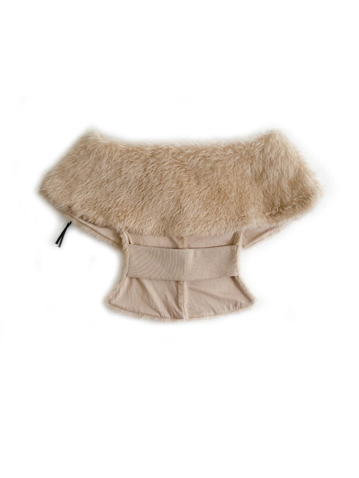 Kaiy Xiao 魔法星星国系列 毛毛翻领羊毛马夹外套 商品图4