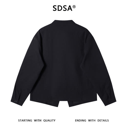 23155SDSA男士秋冬新款痞帅男装纯色小格子立领纽扣开衫外套时尚夹克潮 商品图5