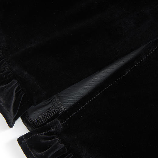 「高货wl」全新升级【铂金会员211/天猫279/差价68】(73000)洛诗琳知性通勤木耳边丝绒半身裙2025秋季时尚气质包臀裙 商品图2