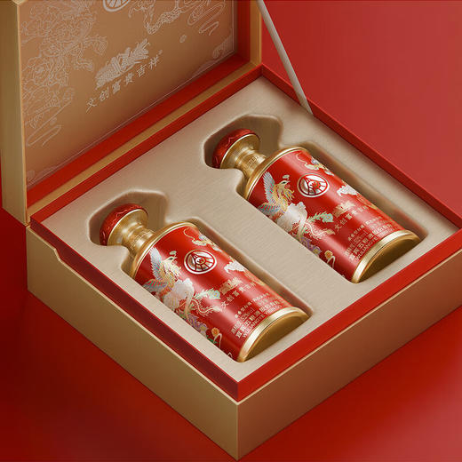 五粮液  文创富贵吉祥礼盒 （双瓶彩印礼盒装） 商品图3