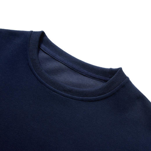 西遇宽松圆领卫衣女秋季新款学院风条纹披肩叠穿长袖上衣H0055271 商品图5