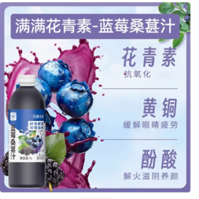 【超市】尖派 蓝莓桑葚复合汁1L