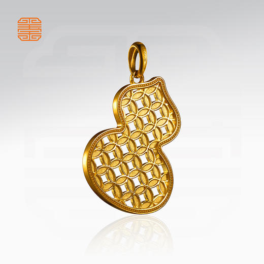 玺匠金铺《足金有福有钱》足金9999黄金吊坠 吉祥饰品挂件 商品图3