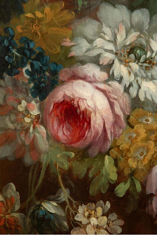 独角鹿西洋古董 比利时画家Henri Robbe签名创作静物花卉主题布面油画客厅装饰画 商品图4