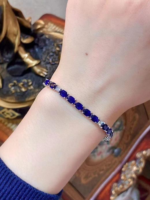 15.39ct刻面蓝宝石手链 商品图3
