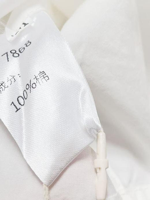 【秋新品）古泥品牌7868 100%棉泡泡袖圆领宽松衬衫-喜出 商品图5