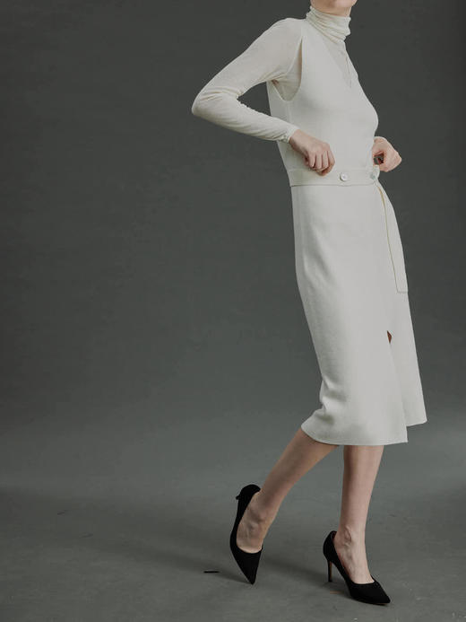 FREY｜KT073 PORTO knit dress [ 白 ] 商品图8