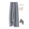 「自」全新升级【铂金会员146/天猫199/差价53】(91834)洛诗琳高级灰西装阔腿裤2025年秋季新款高腰显瘦垂感直筒裤 商品缩略图1