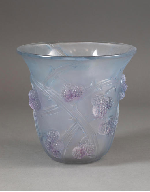 独角鹿西洋古董 法国顶级水晶工坊莱俪LALIQUE设计出品「MURES 黑莓」 商品图0