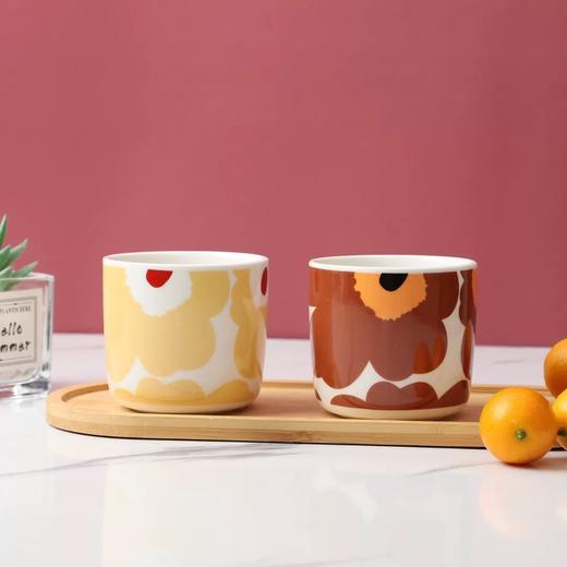 日本M***arimekko男女同款下午茶牛奶情侣咖啡杯高级陶瓷杯套装 商品图8