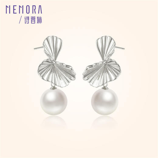 【任选3件599元】贝珠耳饰 S925银耳环时尚ins风耳圈MEMORA诗普琳YEE03003、YEE03004（线上专供） 商品图2