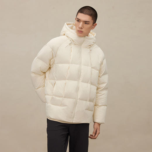 CHINISM CH90安心白鸭绒立领连帽羽绒服男冬季加厚保暖外套面包服 商品图2