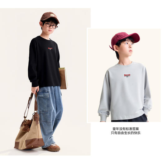 Annil联名款【Mix.Mix】男童圆领长袖针织衫秋季新款安奈儿童装EB531702 商品图1