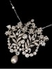 独角鹿西洋古董 1920年代法国出品美好时代风格花束造型铂金镶嵌钻石及天然海水珍珠吊坠项链 商品缩略图2