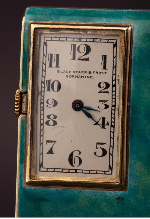 独角鹿西洋古董 1920年代美国出品Dunhill与Black, Starr & Frost联合设计装饰艺术风格14K黄金嵌珐琅打火机及多功能化妆盒套件 商品图1