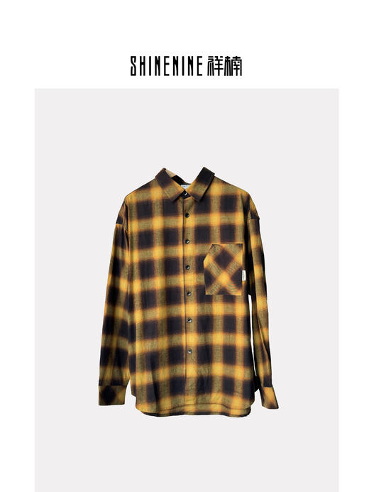 43302157格纹长袖衬衫 商品图0