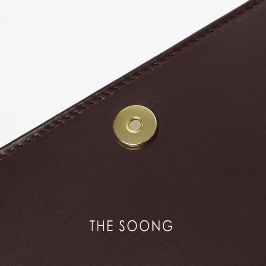 THESOONG|"小方包"精选头层牛皮自然摔纹可调节皮肩单肩包HWBB7624 商品图2