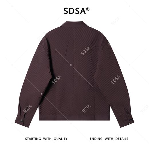 23118SDSA男士秋冬新款痞帅男装痞帅纯色压皱立领纽扣开衫夹克百搭时尚 商品图5