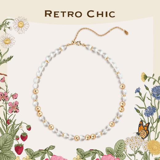 【秋季上新】Garden of Eden 伊甸园系列 | 果壳晶石双珠项链 商品图0