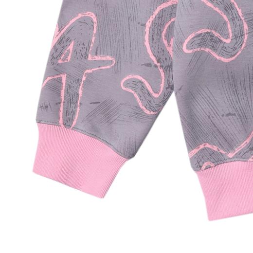 WY1072SDSA男士秋冬新款痞帅男装潮牌撞色割破字母圆领卫衣百搭时尚上衣 商品图4