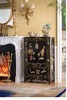 【已售】独角鹿西洋古董 中国出品博古清供主题寿山石镶嵌黑漆描金边柜 商品缩略图0
