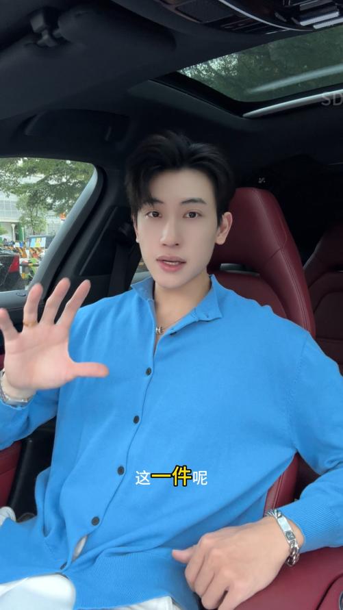 51169SDSA男士秋冬新款痞帅男装纯色毛衣针织衫圆领气质百搭开衫上衣 商品图0