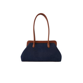 谜底法棍包2025冬新品复古风红棕皮大容量包包单肩包女254MQ1955