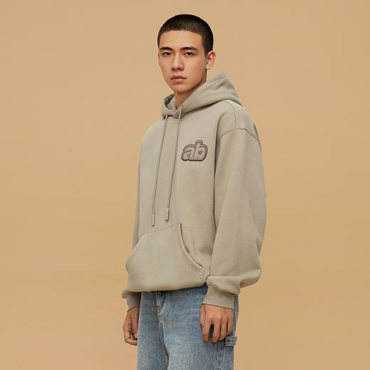 CHINISM 加绒连帽卫衣情侣帽衫 商品图2