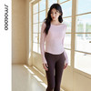 水沐伊朵瑜伽服圆领长袖修身女士圆领修身长袖T恤纯色性感50207 商品缩略图6