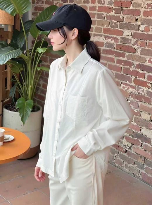 【秋新品】古泥品牌5872 100%棉加绒秋冬长袖衬衫-喜出 商品图2